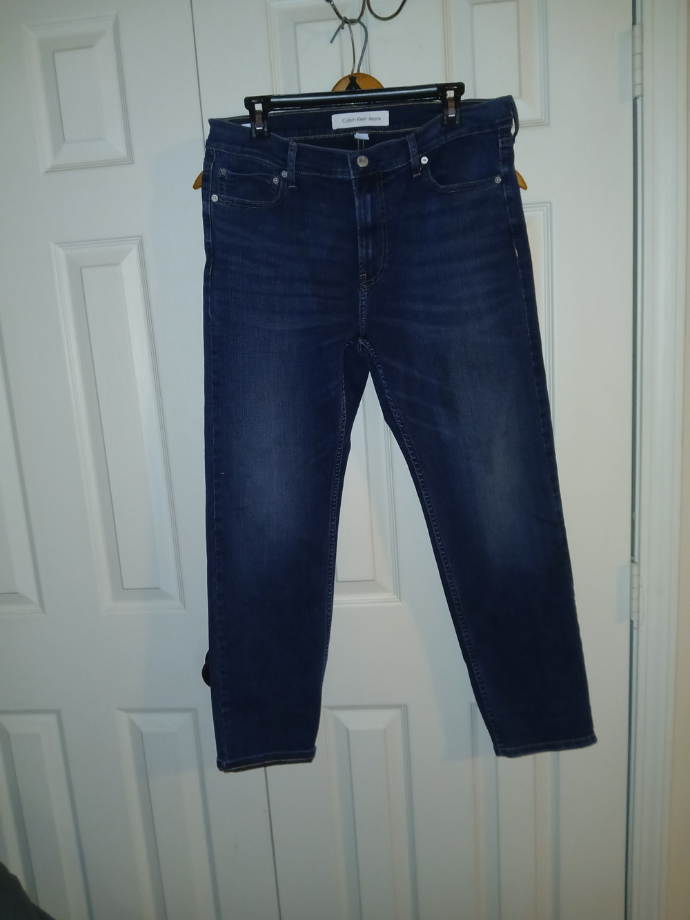 Calvin Klein Jeans Men’s Slim Straight Dark Blue Denim